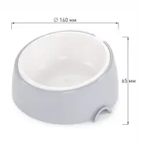 Лего-миска ALTA для животных с наклоном 0,3л СЕРАЯ