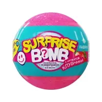 Бомбочка для ванн "сюрприз" с ароматом клубники, 120 г