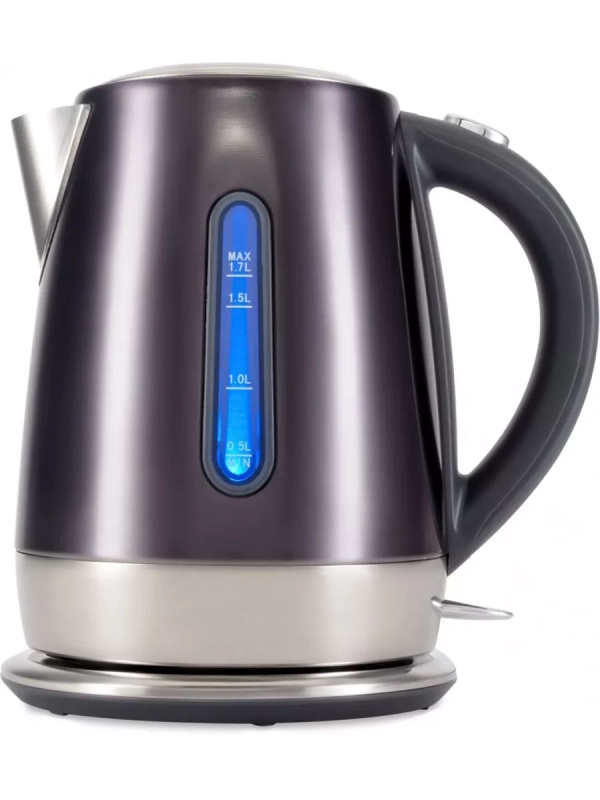 Чайник HYK-S7777 1.7л. 2200Вт графит серебристый