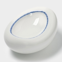 Блюдо овальное "Blue Lagoon" Magistro 20х14,8х8,5см, цвет белый, синий