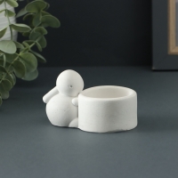 Подсвечник "Кролик" 6х10х5см, белый Подсвечник "Кролик" 6х10х5см, белый