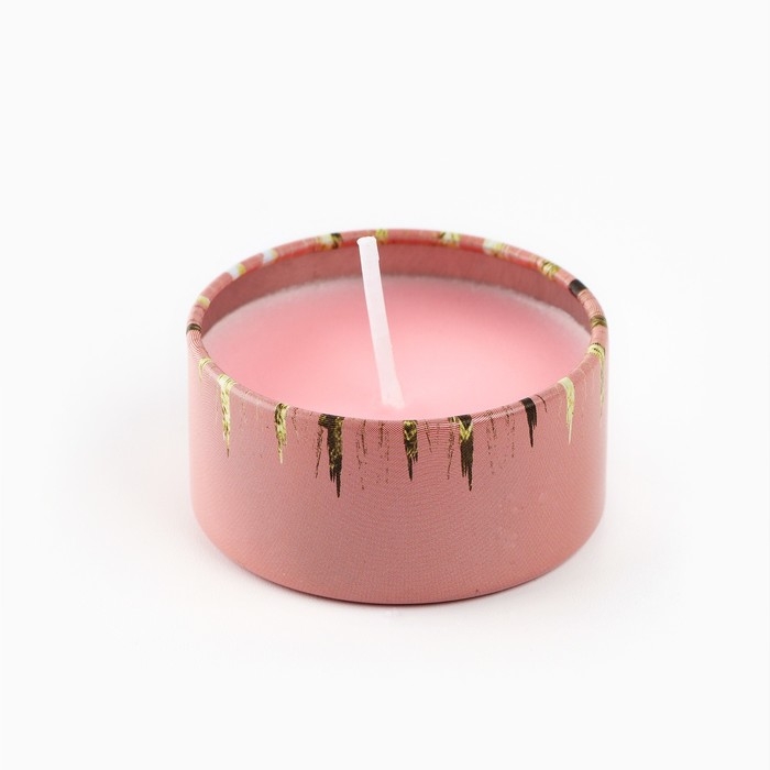 Свеча новогодняя в железной банке &laquo;Новый год: Змея&laquo;Новый год: аромат ваниль, 4.8 см