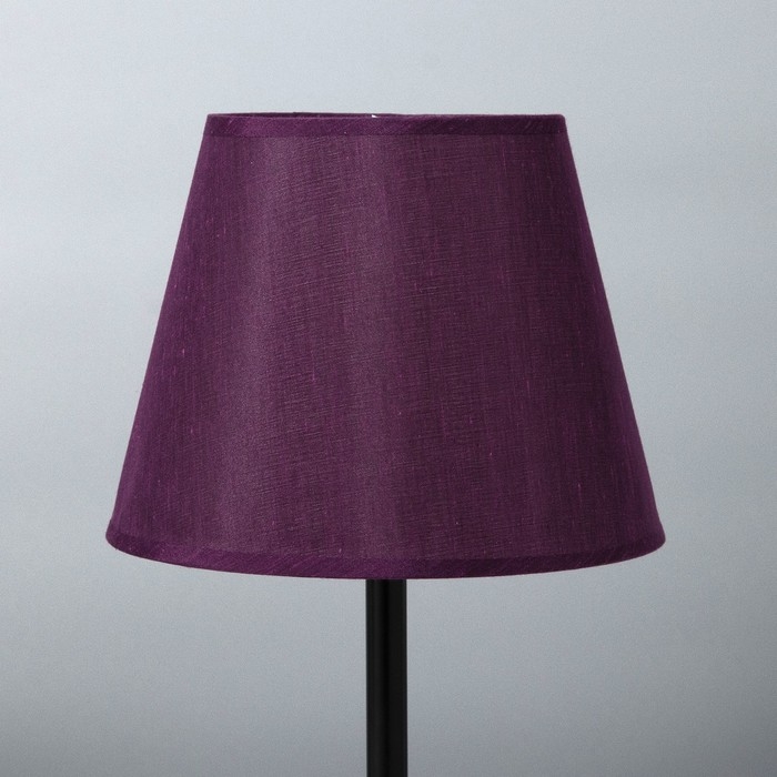 Лампа настольная "Элеонора" 1х15Вт Е27 черный/фиолетовый 22х22х42см RISALUX
