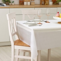 Скатерть на стол Доляна &laquo;Праздничный стол&raquo;, 137&times;183 см, толщина 30 мкм, цвет белый