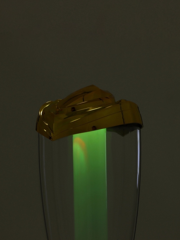 Башня пивная &laquo;Вавилон голд&raquo;, 3 л, ёмкость для льда, подсветка, пластик, золотистый