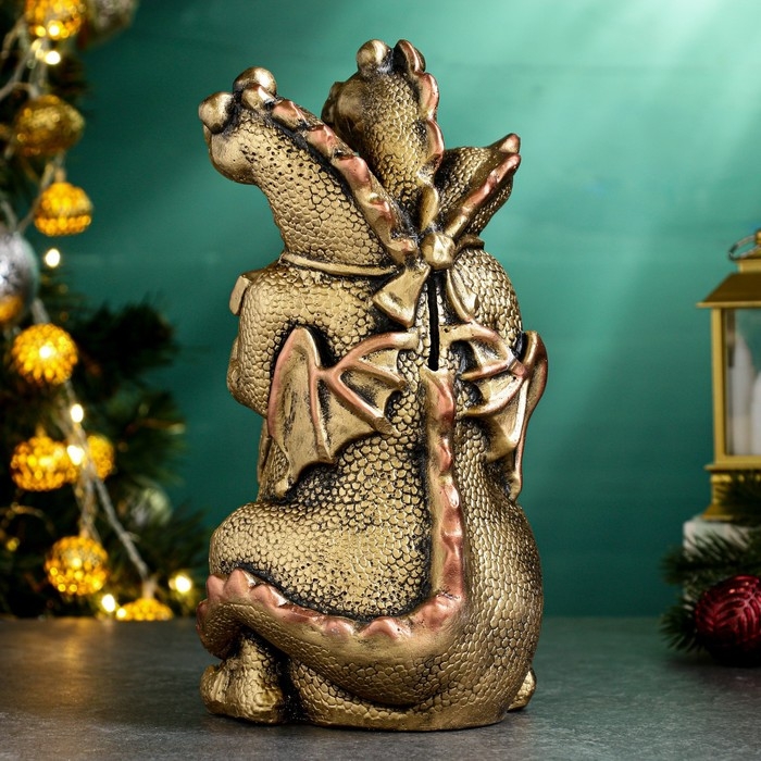 Копилка Копилка "Змей Горыныч" золото, 19х16см