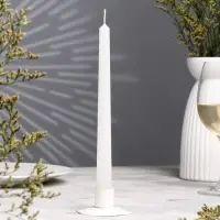 Свеча античная, 2,2х 25 см, белая, "Дарим красиво"