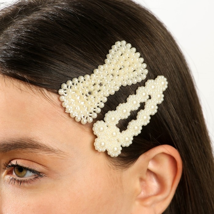 Заколки для волос &laquo;Всегда в тренде&raquo;, 2 шт, 7 х 2,5 см