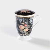 Кружка керамическая с ситом &laquo;Кобальт&raquo;, 300 мл