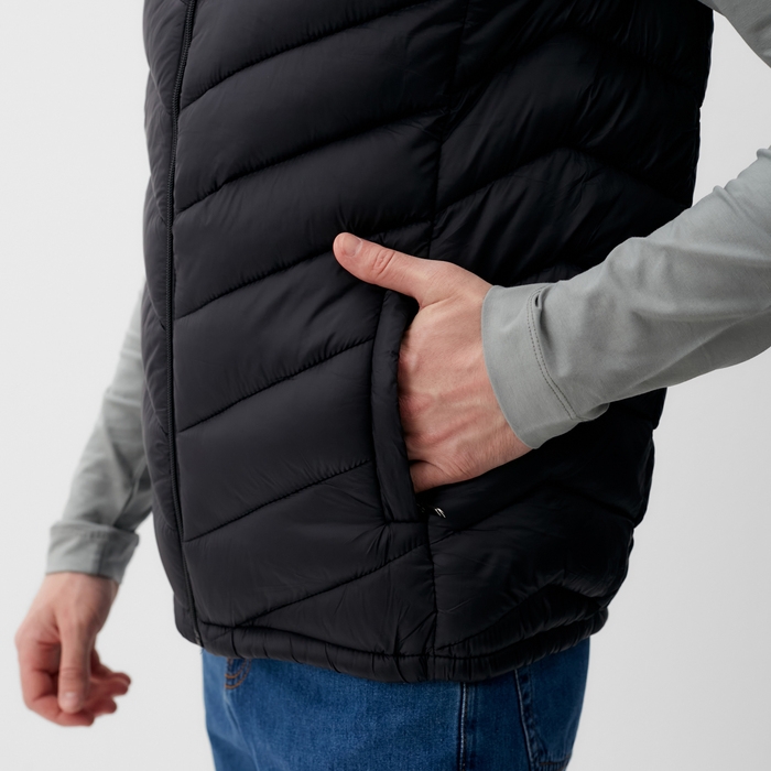 Жилет мужской на молнии MIST, р.56, черный