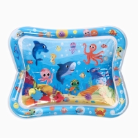 Акваковрик надувной развивающий водный  &laquo;Морские жители&raquo;, 65x50 см + игрушка В ПОДАРОК
