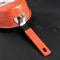 Ковш &laquo;Мрамор светлый&raquo;, 450 мл, силиконовая ручка, антипригарное покрытие, цвет МИКС