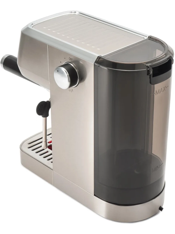 Кофеварка рожковая HEM-9990 серебристый