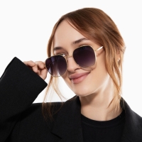 Очки солнцезащитные uv 400, дужка 13.1 см, ширина 12.4 см, линза 5.1&times;5.3 см