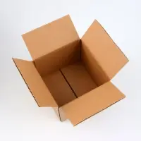 Коробка складная, бурая, 15&times;15&times;12 см