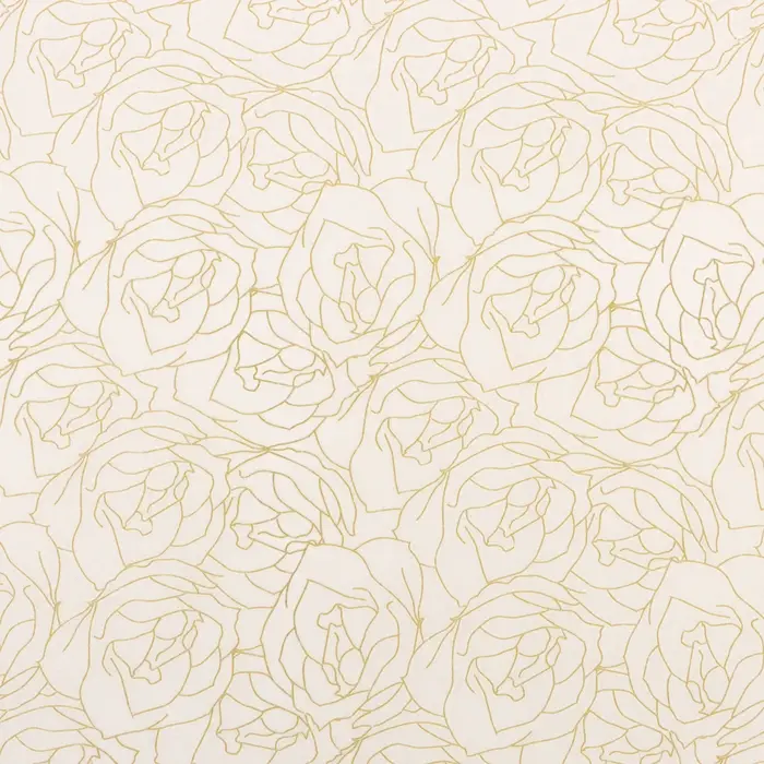 Бумага упаковочная тишью, &laquo;Цветы&raquo;, 50 см &times; 70 см 17 грамм, розовая