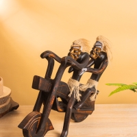 Сувенир &laquo;Аборигены байкеры&raquo;, 38&times;15&times;30 см, дерево