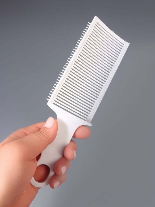Расчёска для барбера, для стрижки под машинку, 22&times;6.5&times;1.5 см, белая