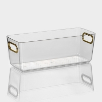 Контейнер для хранения &laquo;Нежность&raquo;, 28&times;11&times;9,5 см, цвет прозрачный