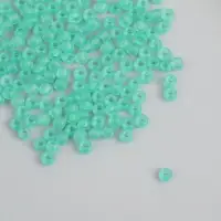 Бисер стекло 8/0 "Матовый полупрозрачный. Изумрудная слеза" 10 гр