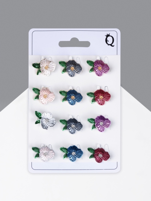 Брошь &laquo;Цветок&raquo; орхидея, цвет МИКС (неделимая фасовка 12 шт., цена за шт.)