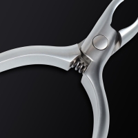 Кусачки маникюрные для кутикулы &laquo;Premium satin&raquo;, скрытая пружина, матовые, 10,3 см, длина лезвия - 4 мм, цвет серебристый
