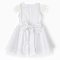 Платье нарядное детское KAFTAN, р.30 (98-104 см), белый