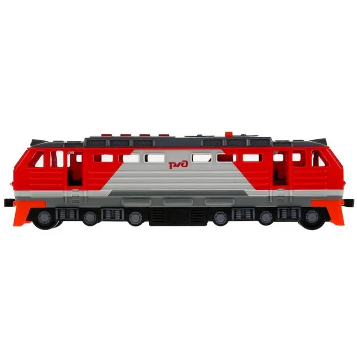 Модель &laquo;Тепловоз РЖД&raquo;, 30 см, световые и звуковые эффекты, двери, 4 кнопки, инерция