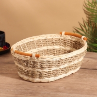 Корзина плетеная 32x25x11 см, ротанг