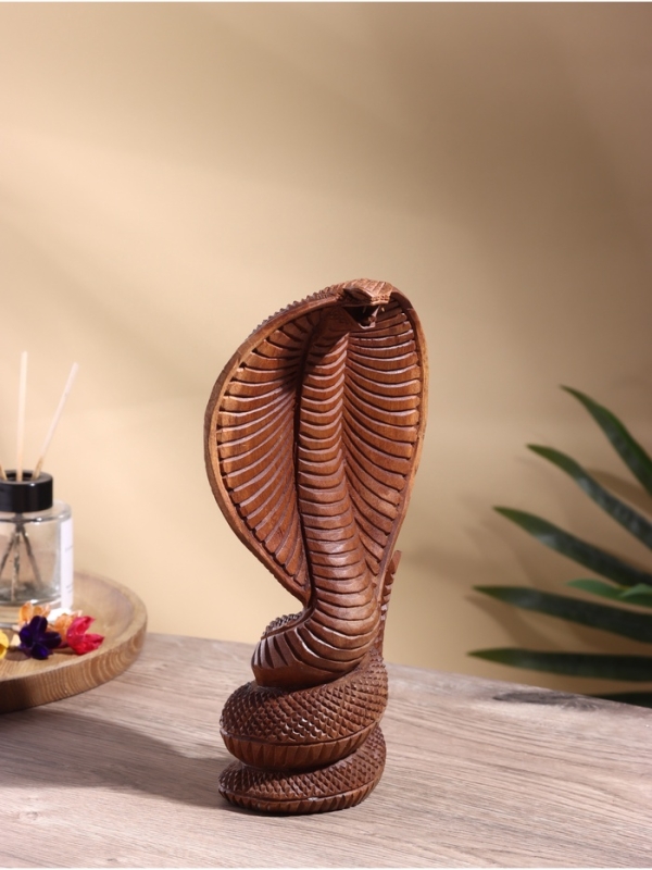 Сувенир "Кобра" дерево суар, 14х8х26 см