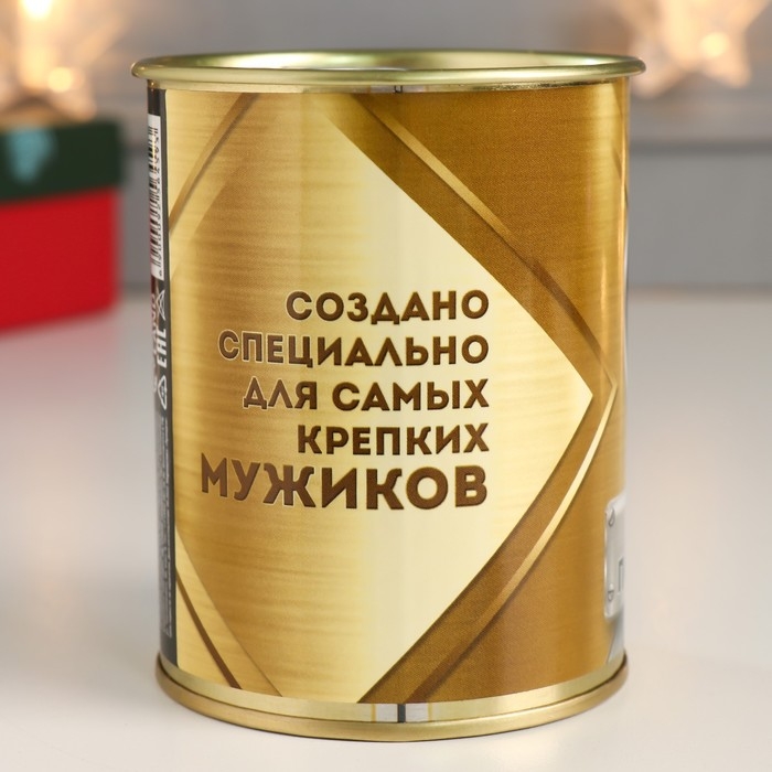 Подарочные носки в банке «Победителя», (внутри носки мужские, цвет черный) Подарочные носки в банке «Победителя», (внутри носки мужские, цвет черный)