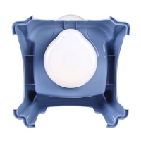 Горшок детский &laquo;Утенок&raquo; голубовато-серый/ белый 310х295х280мм