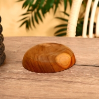 Миска 15х15х4 см, тиковое дерево