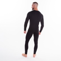 Термобельё мужское НАЧЁС (лонгслив, кальсоны), цвет чёрный, размер 54-56 Термобельё мужское НАЧЁС (лонгслив, кальсоны), цвет чёрный, размер 54-56
