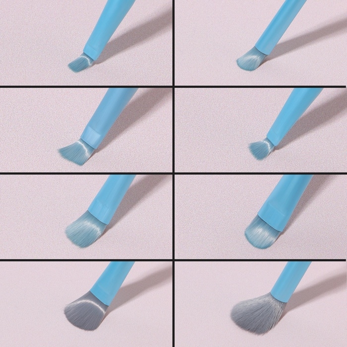 Набор кистей для макияжа &laquo;Pastel&raquo;, 8 предметов, PVC-чехол, цвет голубой