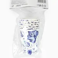 Стакан бумажный одноразовый &laquo;Синие Узоры&raquo;, 250 мл 6 шт