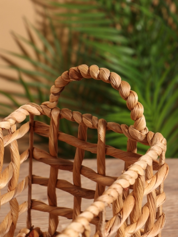 Корзина плетеная 25x15x20 см, водный гиацинт