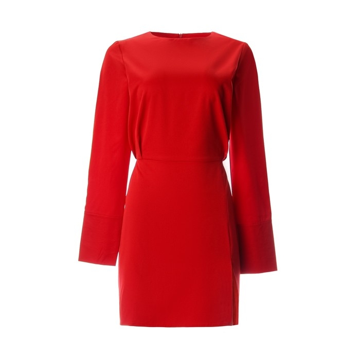 Платье женское MINAKU: Silk pleasure цвет красный , размер 46