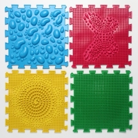 Модульный массажный коврик ОРТО ПАЗЛ &laquo;Начинайка&raquo;, 8 модулей, 4 вида