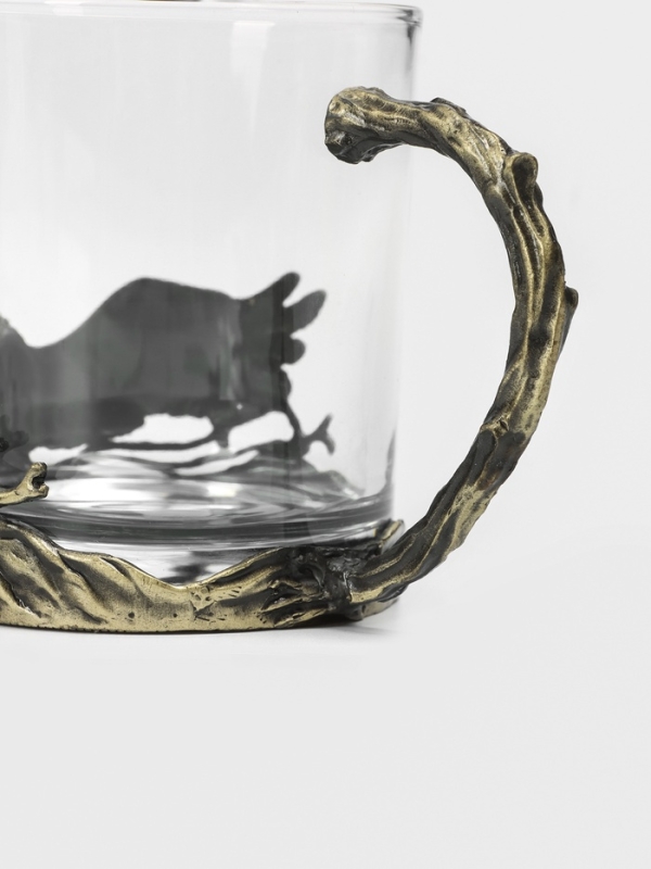 Стакан "Орёл", мельхиор