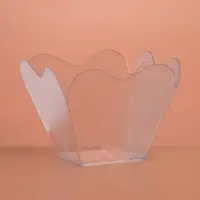 Форма пластиковая одноразовая для фуршета &laquo;Сердечная&raquo;, 60 мл, прозрачная