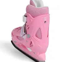Коньки детские раздвижные BlackAqua, р. 30-33, для фитнеса, розовые