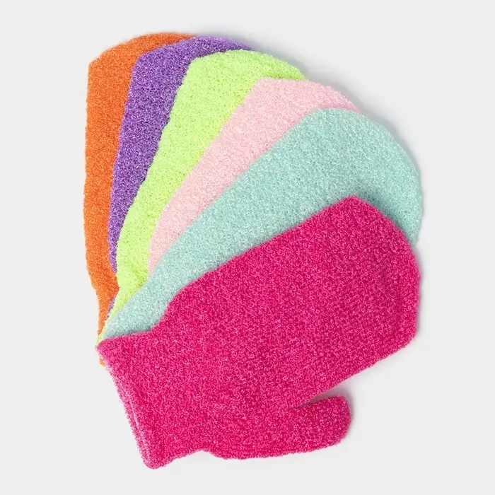 Мочалка - варежка массажная Доляна, 18&times;12 см, МИКС