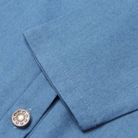 Платье для девочки MINAKU: Jeans collection, цвет голубой, рост 128 см