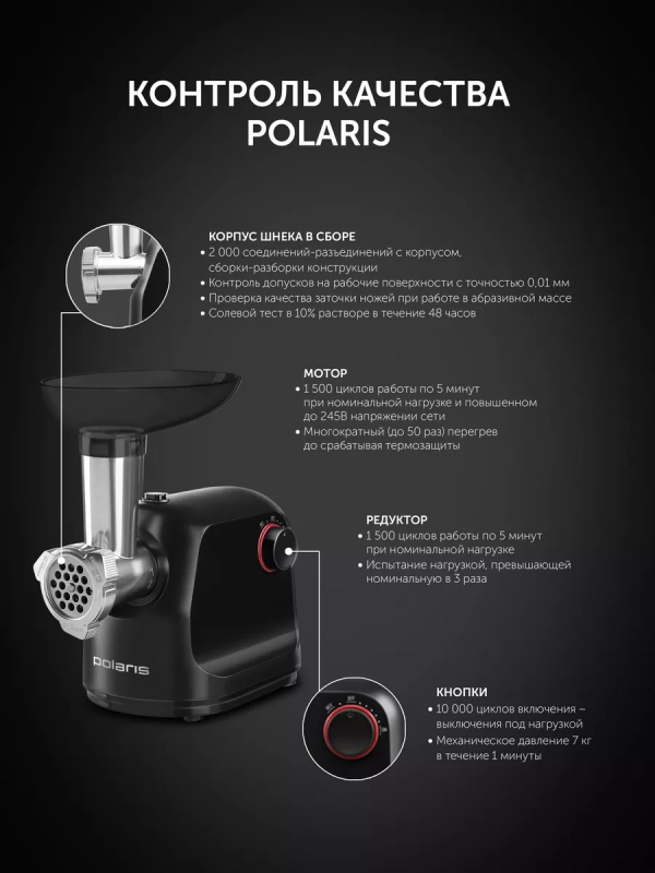 Мясорубка электрическая с насадками PMG 1872