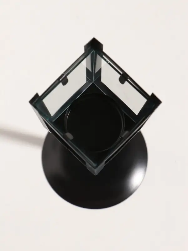 Подсвечник металл 1 свеча "Фонарь" черный 24х9х9 см