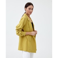Жакет женский двубортный MIST р. 46, охра