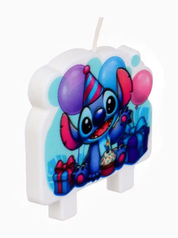 Свеча в торт 8&times;8 см, Стич