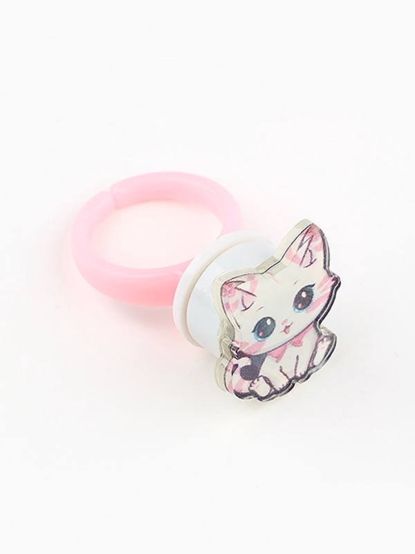 Кольцо крутящиеся детское  "Meow", котик