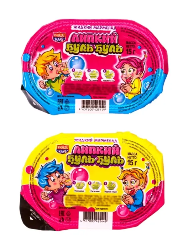 Жидкий мармелад &laquo;Липкий Буль-Буль&raquo;, ассорти, 15 г